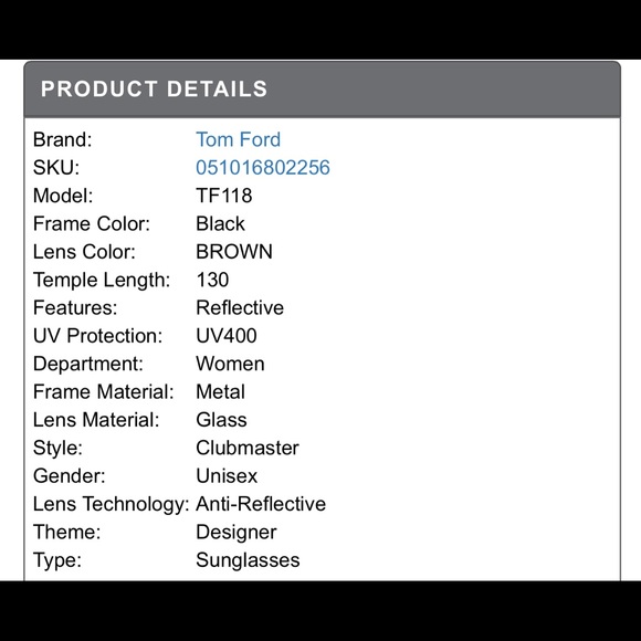 Vintage Tom Ford Sunglasses - Picture 12 of 12